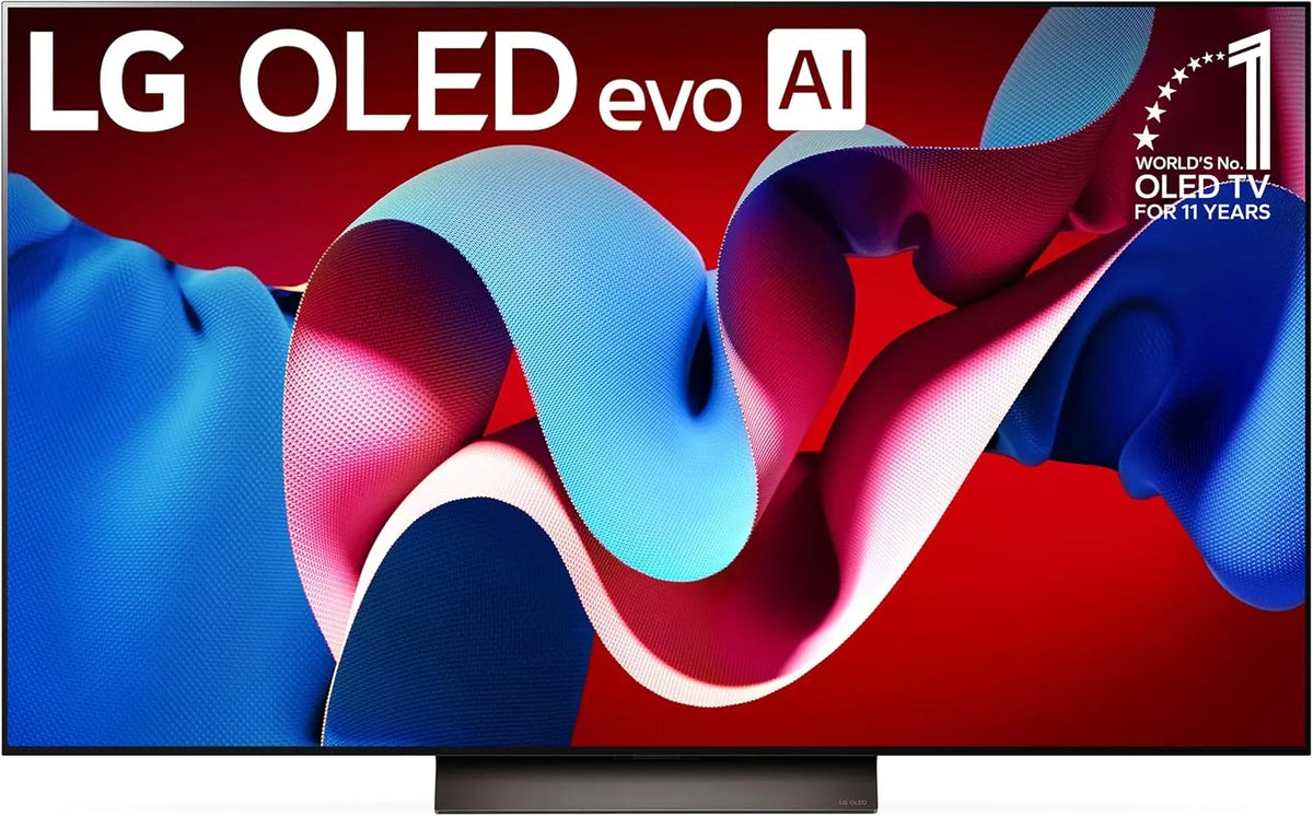 LG 55-Inch Class OLED evo C4 Series Smart TV 4K Processor Flat Screen - Magic Remote AI-Powered with Alexa Built-in, OLED55C4PUA, 2024