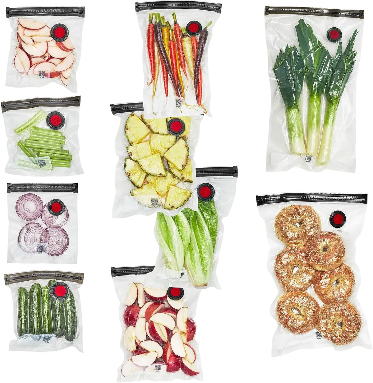 ZWILLING Fresh & Save 10-Pieces Vacuum Sealer Bags - Sous Vide Bags, Meal Prep, Assorted Sizes