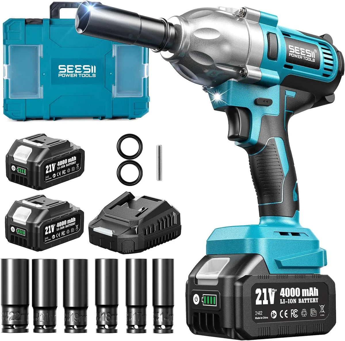 Seesii Impact Wrench 665 FT-LBS - 900N.m