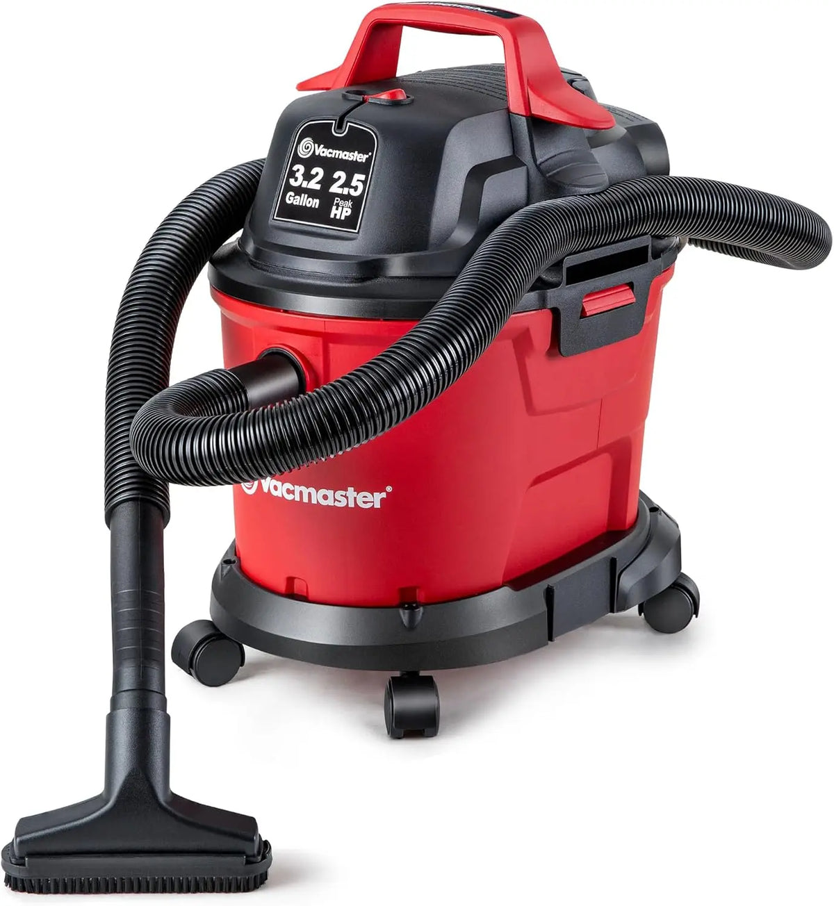 Vacmaster VHB305M - 1101 3.2-Gal 2.5 Peak HP Compact Wet/Dry Vacuum Red