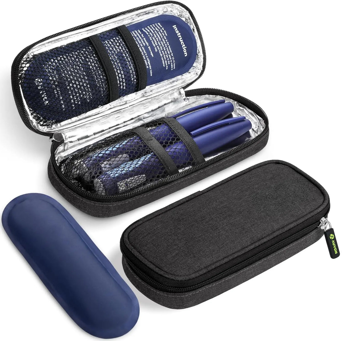 AUVON Insulin Cooler Travel Case - 3-Layer Thickened Insulation