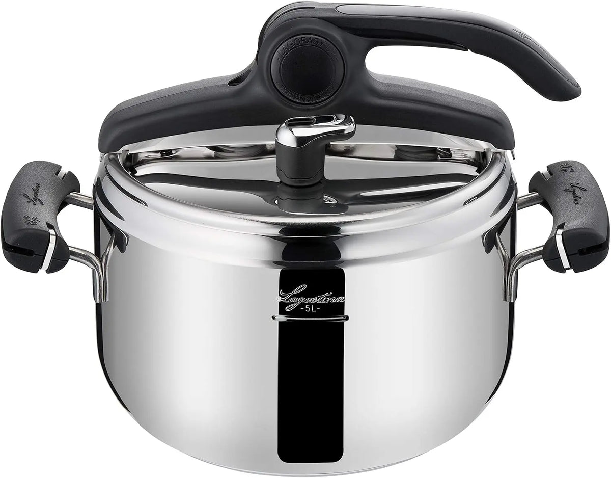 Lagostina - - Preziosa Lagoeasy'Up Pressure Cooker, 18/31 Steel