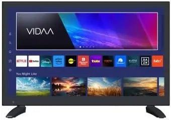 Vidaa 19 Inch HD ELED Smart TV with Built-in WiFi - 1366 x 768 Resolution, HDMI ARC, Dual HDMI, Dual USB, ATSC/NTSC Tuners, VESA Mount Compatible