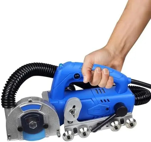 1200W Electric Grout Cleaning Machine - High-Speed 9000 RPM Tile Joint Cleaner with Integrated Vacuum, Professional Grout Remover for Floors & Walls