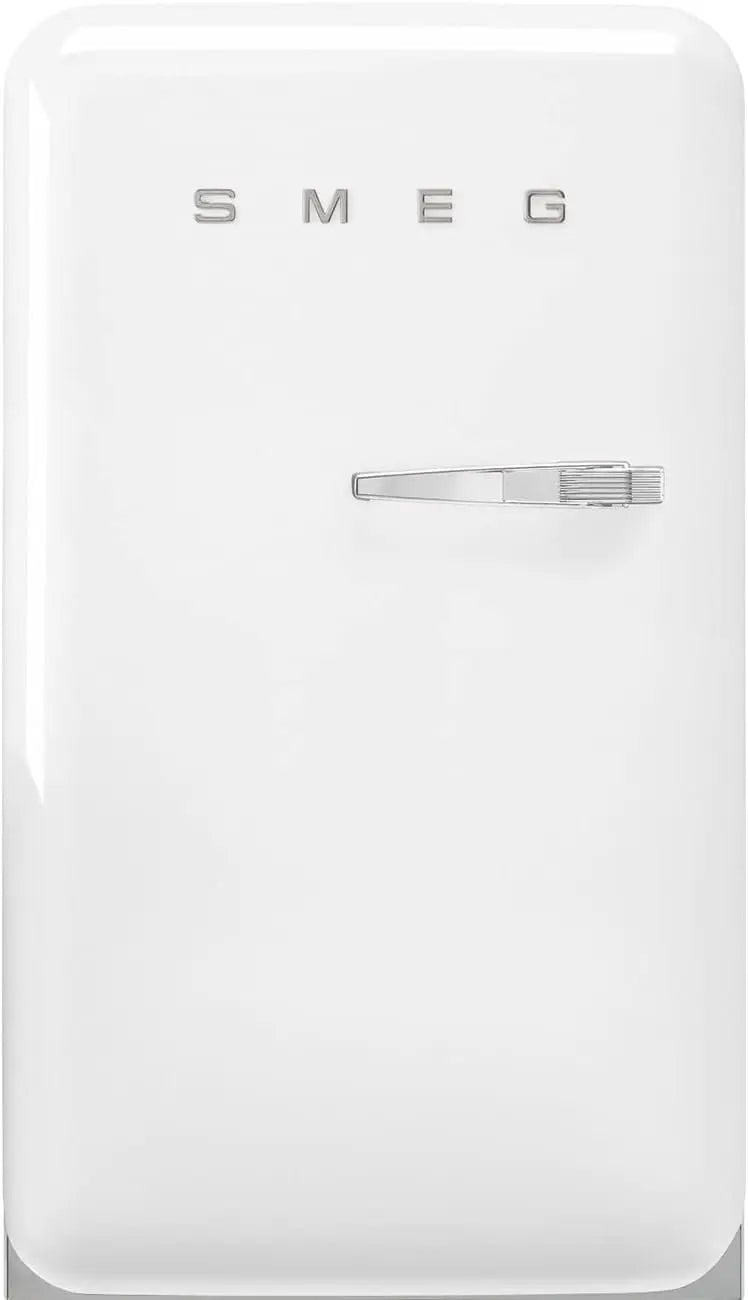 Smeg FAB10 50's Retro Style Aesthetic Refrigerator with 4.48 Cu Total Capacity - 2 Glass Shelves, LED Internal Light, 22-Inches