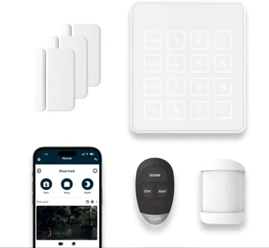 Cove 6 Piece DIY Home Security System - With 3-Mo Monitoring