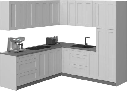 Kitchen - Urban Collection White Matte Color Base Size 8x8Ft Wide