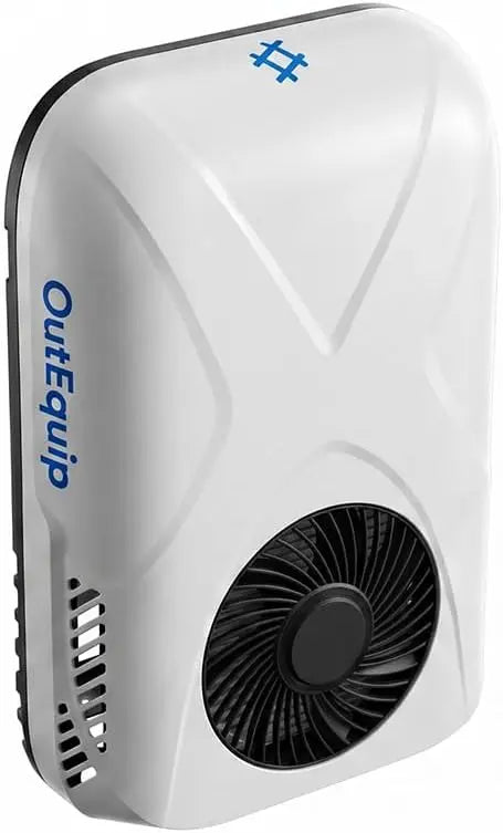 12V RV Air Conditioner - Dual-Mount Wall or Rooftop, 10000 BTU DC AC with Heater, Quiet AC Unit for Van Camper Trailer