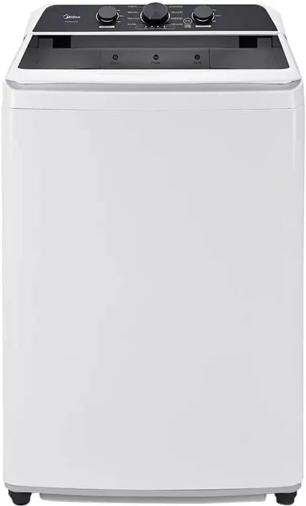 Midea MLTW41A1BWW - 4.1 Cf Top Load Washer Agitator Stainless Tub