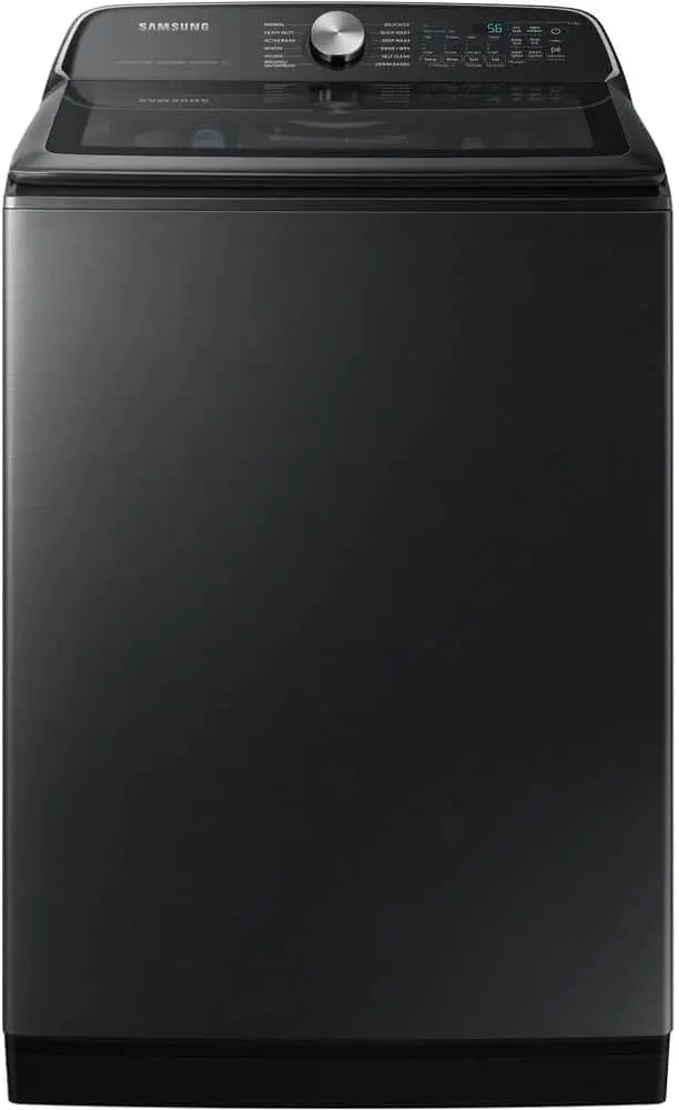 Samsung 5.5 Cu. Ft. Extra-Large Capacity Smart Top Load Washer with Super Speed Wash - Brushed Black, WA55CG7100AVUS