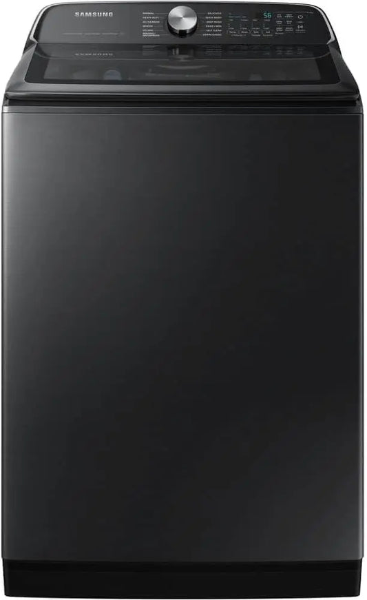 Samsung 5.5 Cu. Ft. Extra-Large Capacity Smart Top Load Washer with Super Speed Wash - Brushed Black, WA55CG7100AVUS