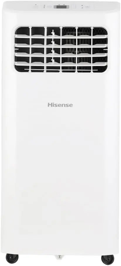 Hisense Portable Air Conditioner 5000-BTU DOE - 115-Volt, White Vented, Remote control, Cools 150-sq ft, 24 Hour Timer, 3-modes, Cooling, Fan, Renewed
