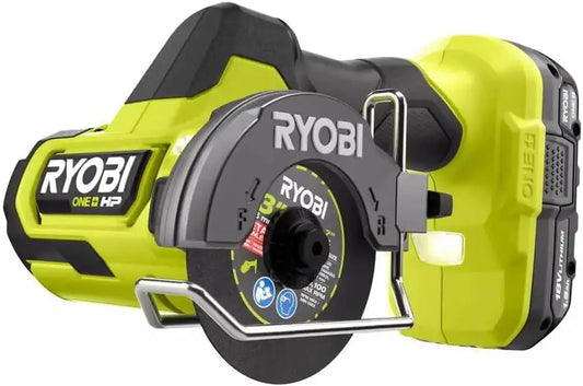 RYOBI ONEAND HP 18V BRUSHLESS Cordless Compact Cut-Off Tool KIT - With 1.5 AH Battery and 1