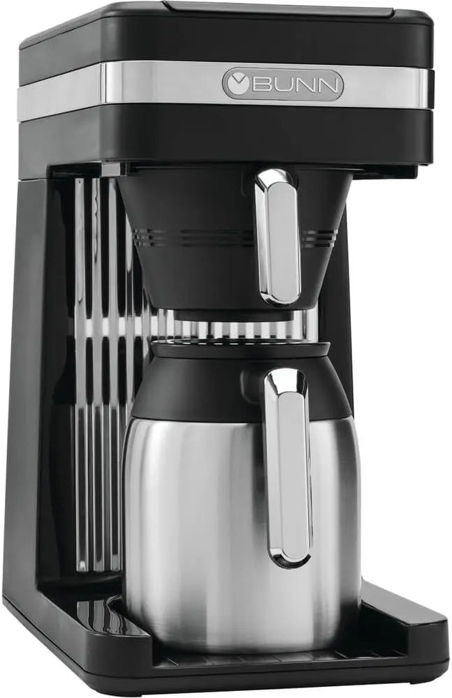 BUNN 55200 CSB3T Speed Brew Platinum Thermal Coffee Maker Stainless Steel - 10-Cup, Black