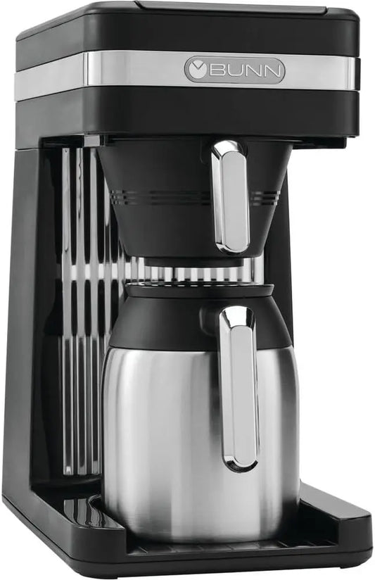 BUNN 55200 CSB3T Speed Brew Platinum Thermal Coffee Maker Stainless Steel - 10-Cup, Black