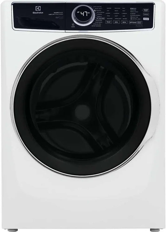Electrolux 27 Inch W 4.5 Cu. Ft. Front Load Washer with SmartBoost - LuxCare Plus Wash System, Steam in White