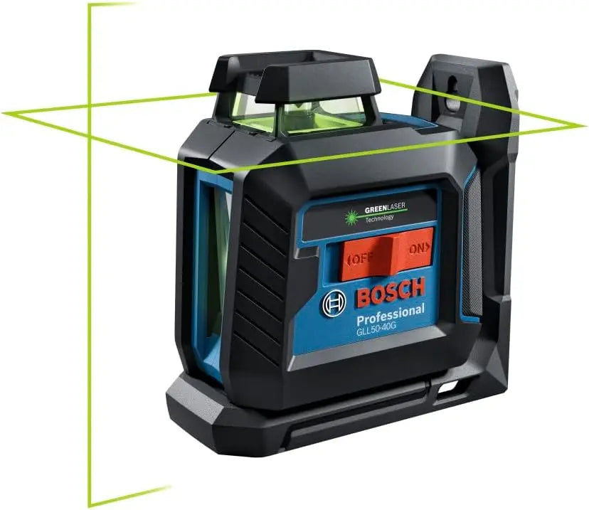BOSCH PRO GLL50-40G Green-Beam Self-Leveling - 360 Degree Cross-Line Laser