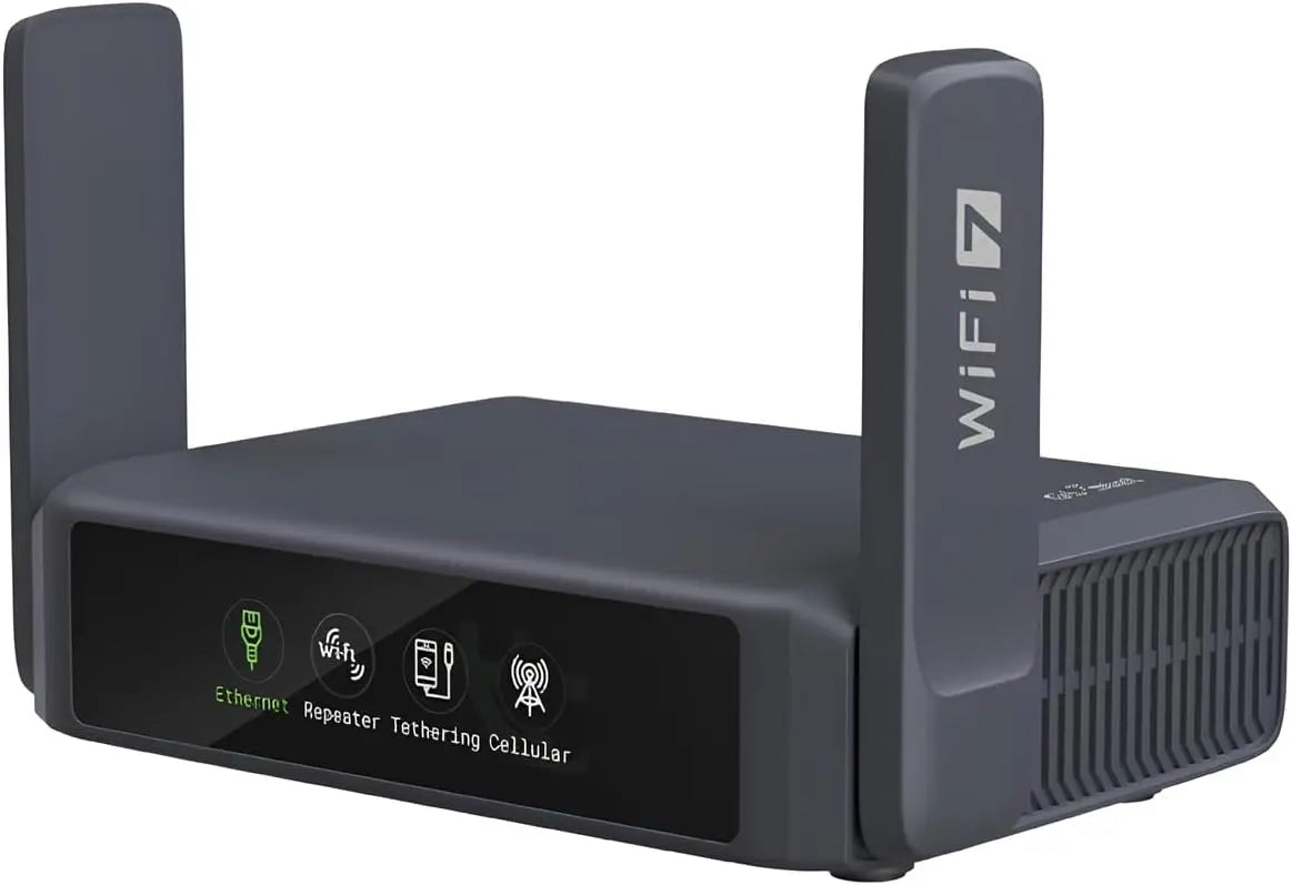 GL.iNet GL-BE3600 Slate - 7 Wi-Fi 7 Travel Router Touchscreen 2.5G