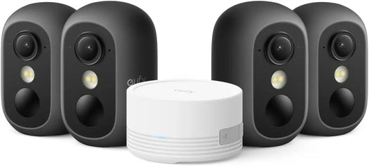 eufy Security eufyCam C35 4-Cam Kit - Wireless Indoor/Outdoor Camera