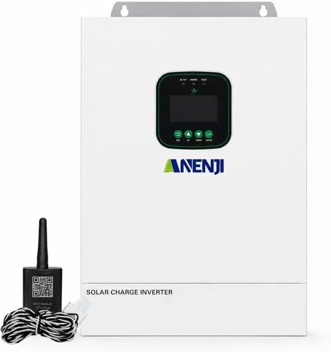 Hybrid Solar Inverter 48V 3600W - Built in 80A MPPT Solar Charger 300VDC, Support Parallel, 6 Units, Lead Acid/Lithium Battery Compatible