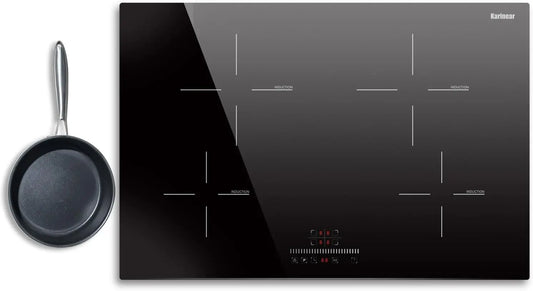 Karinear 30 Inch Induction Cooktop - 4 Burners Electric Stove top, 240V