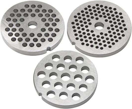 62mm Stainless Steel Meat Grinder Disc Attachment for Bo-sch MFW66020 - MFW67440, MFW68640, Durable Replacement Grille Plate, D.1 x 3 4.8 8mm Set