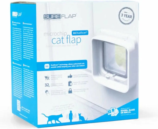 SureFlap DualScan Microchip Cat Door - Door Opening is 4 3/4 Inch H x 5 5/8 Inch W