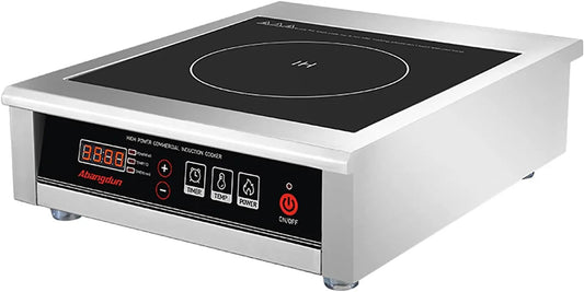 3500W Commercial Induction Cooktop - 220V Single Countertop Burner