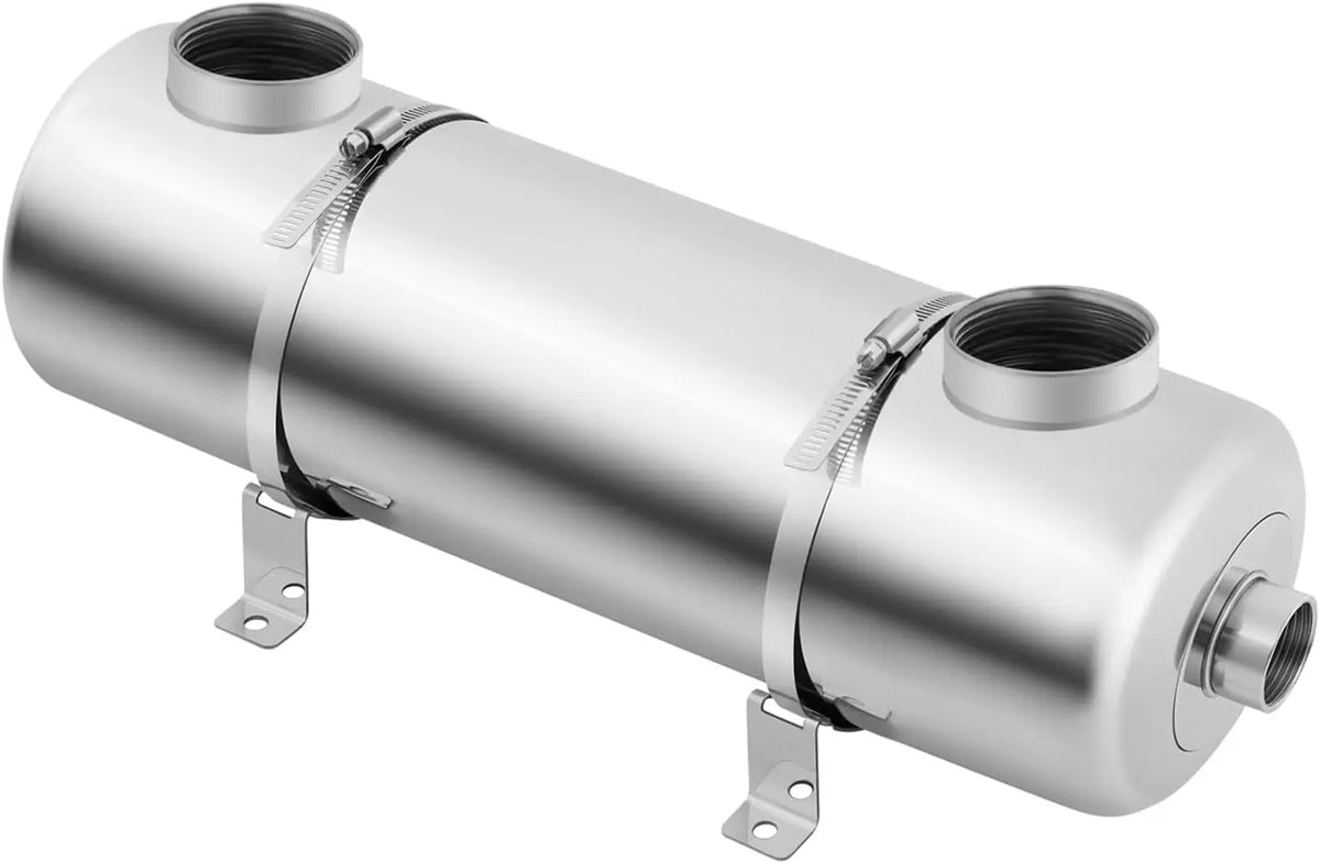 Pool Heat Exchanger 200k BTU - 304 Stainless Steel Heater for Swimming Pools