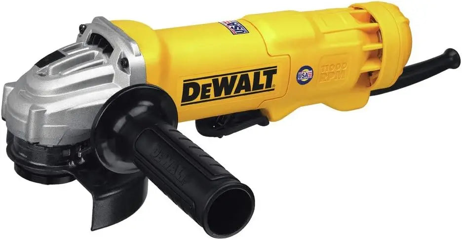 DEWALT Angle Grinder - 4-1/2 Inch, 11 Amp, 11, 000 RPM, No Lock-On Paddle Switch, Dust Ejection System, Electric Grinder Tool, DWE402N