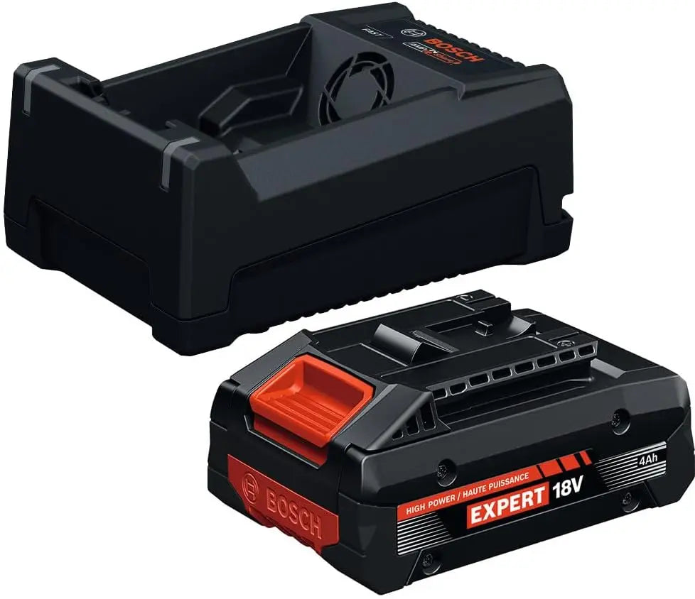 Bosch Expert GXS18V-25N14X 18V Starter Kit - With 4 Ah Battery and Charger