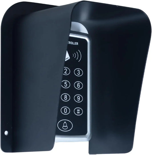 Doorbell - Rain Cover Black Metal Cold Rolled Steel Shell Protector for Doorbell Video Doorbell Electronic Access Control Cover Outdoor Keypad Shield