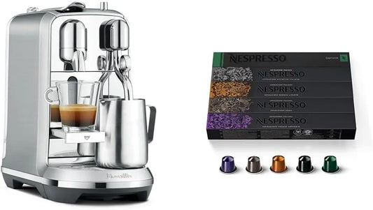 Nespresso Creatista Plus Espresso Machine by Breville - Brushed Stainless Steel Capsules, Original Line