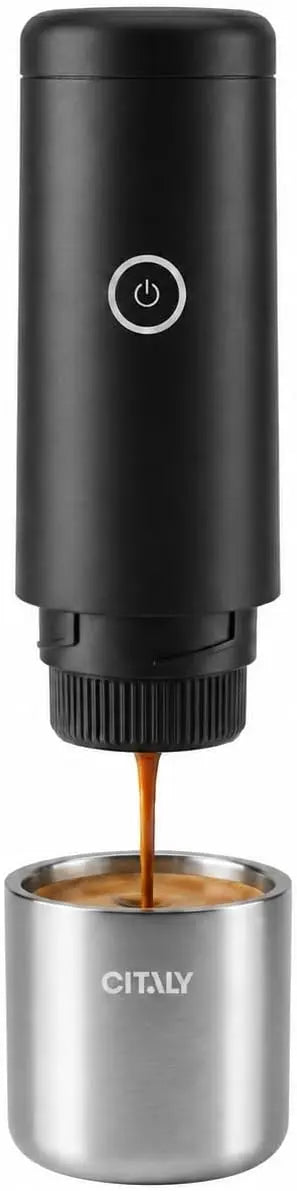 Portable Espresso Machine - Self-Heating Travel Coffee Maker with Double-Walled SUS316 Cup, 20 Bar Patented Hydraulic System, PD 3.0 Fast Charge