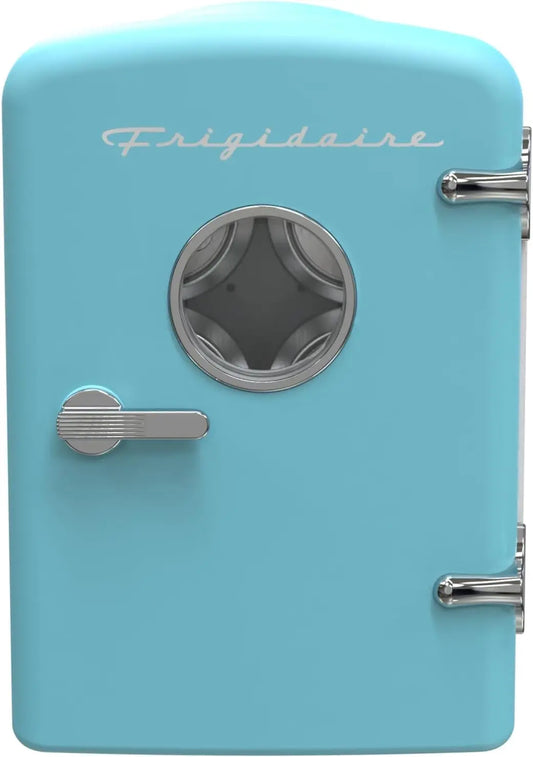 Frigidaire Retro Mini Portable Personal Fridge - Office or Dorm, Includes Carrying Handle, AC/DC Wall/Car Charger