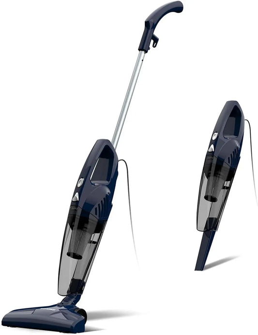 Corded Stick Vacuum Cleaner - 3-in-1 Detachable to Handheld with 180°Left-Right Steering, 14KPA Suction for Pet Hair on Hard Floors, HEPA Filter
