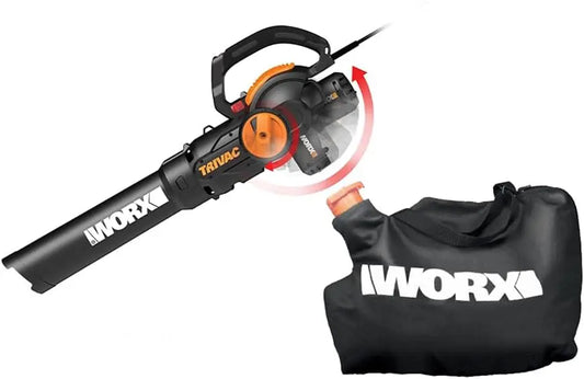 WORX Trivac 3-in-1 Electric Leaf Blower/Leaf Vacuum/Leaf Mulcher - WG512