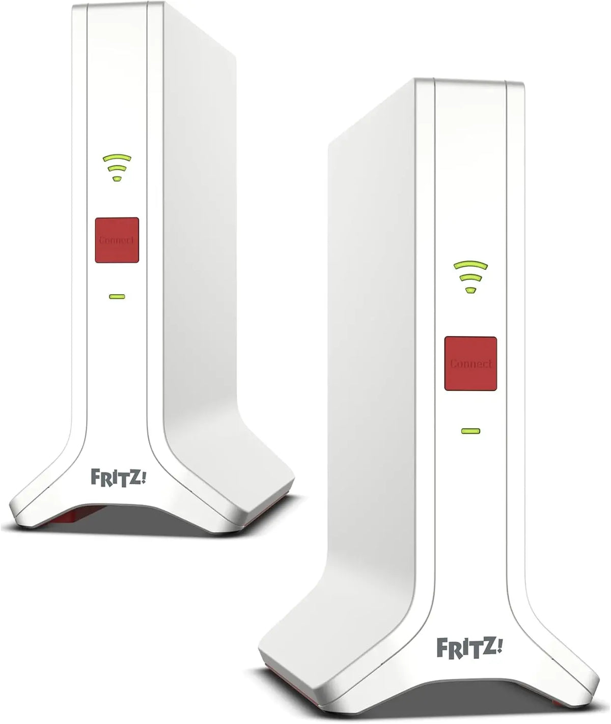 Fritz! Net set 4200 set of 2 - 2 x fritz!Repeater, ONT, WLAN coverage for 3-5 rooms, triband Wi-Fi 6 with up to 4200 Mbps, German language version