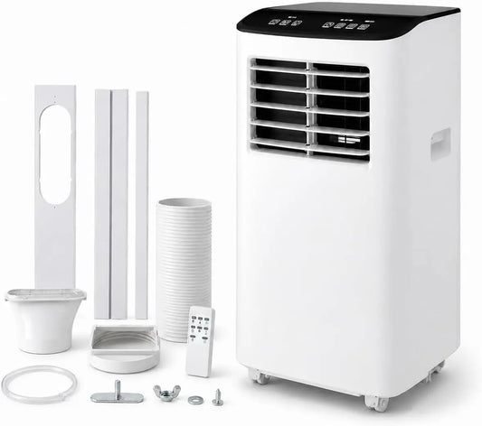 8000 BTU Portable Air Conditioners - 3-in-1 Portable AC Unit with Cool, Dehumidifier & Fan, Cools Up to 350 Sq.Ft, Remote Control