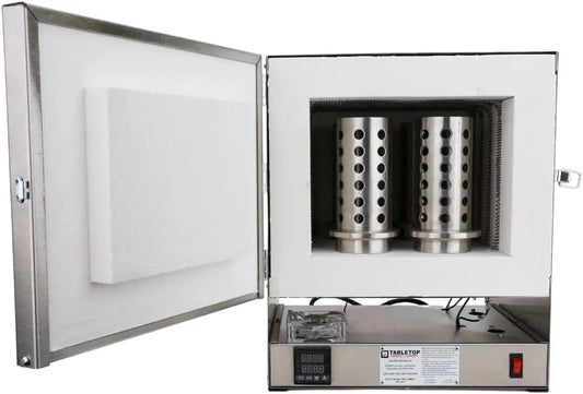 TableTop USA XL Hi-Temp 2000 Degree Electric Burnout Furnace Oven Kiln Vent Hole PROGRAMMABLE Controller Jewelry Making Dental Casting Wax 3D Resin