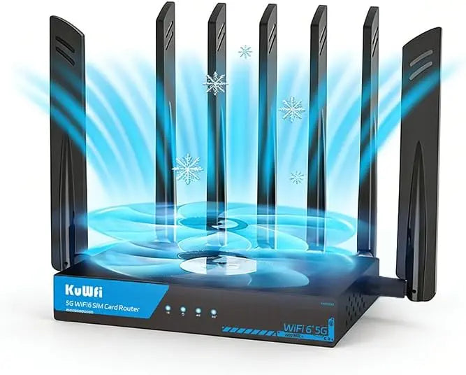KuWFi AX3000 Cellular Gateway WiFi 6 5G Router for House & RV - Gigabit
