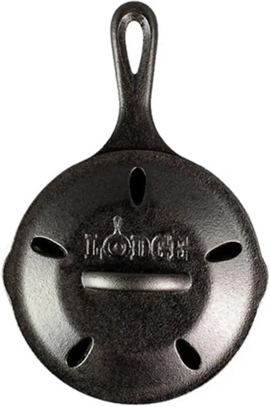 Lodge Pre-Seasoned Cast Iron Smoker Skillet with Lid - 6.5 Inch