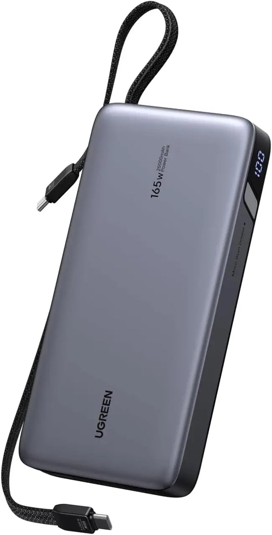 UGREEN Nexode 25000mAh - 165W Built-in USB-C Power Bank for iPhone 18 Pro