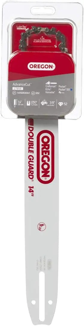 Oregon 14 Inch Bar & Chainsaw Chain Combo - 3/8 Inch, .050 Inch Gauge, 52 Drive Links