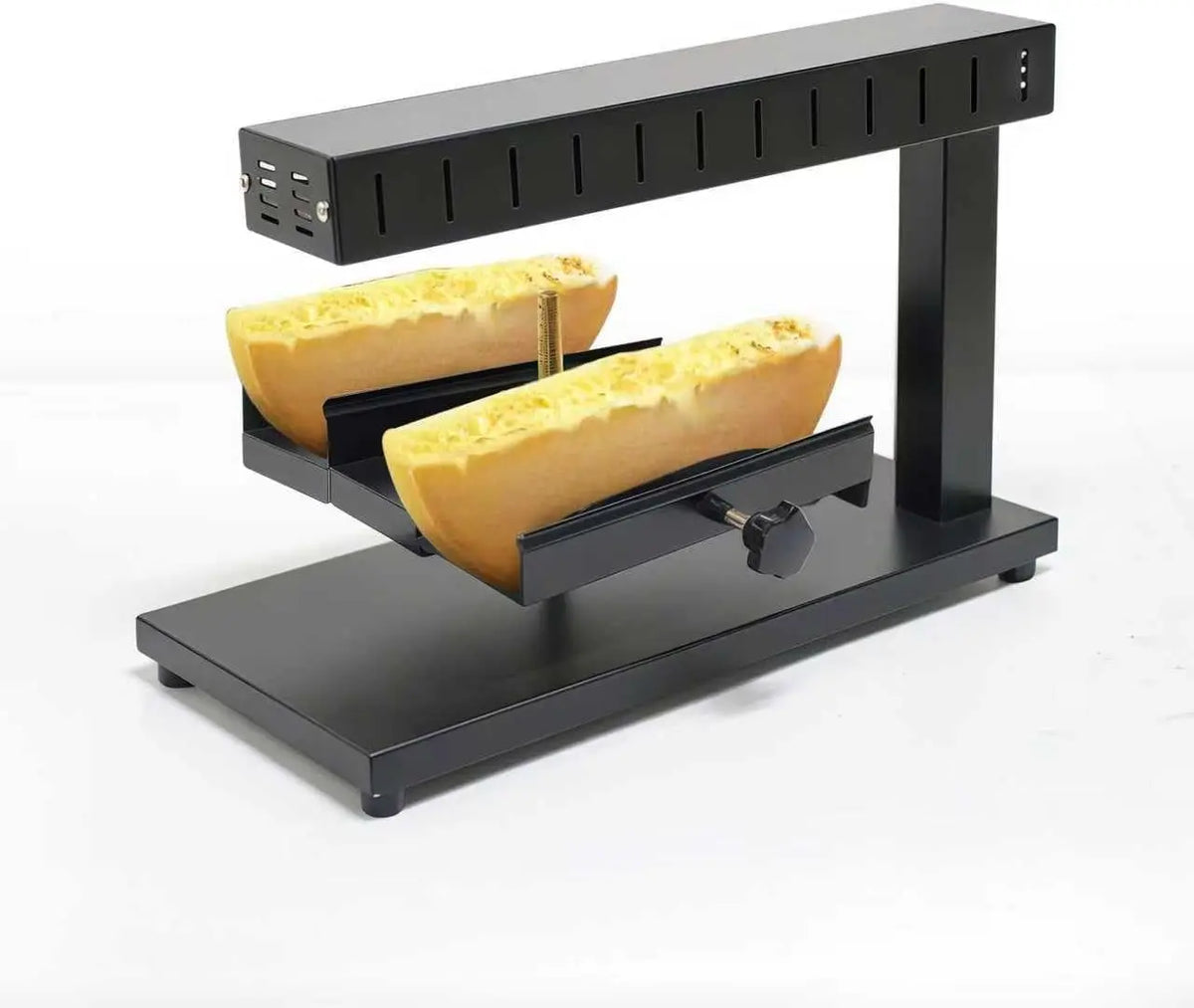 KOOTEN Raclette Cheese Melter Commercial Electric 2 Sink Cheese Wheel Maker Multi-Function Cheese Warmer Machine Height and Angle Adjustable