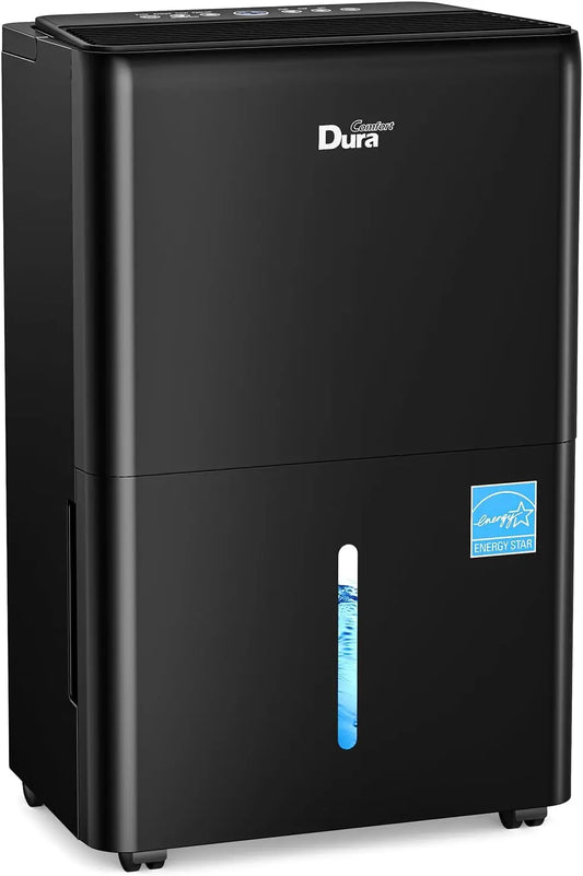 DuraComfort 119 Pints Max Dehumidifier with Built-in Pump - 50 Pint DOE for Basement & Home, 16.4 Ft Pump Drain, 3 Drainage Options