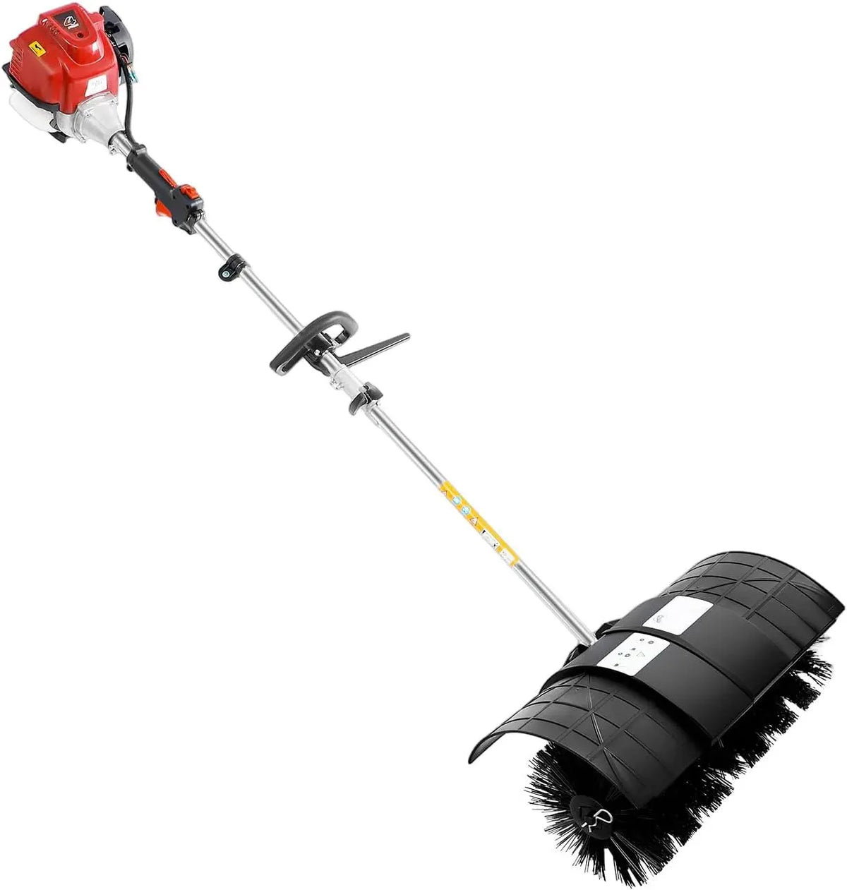 Gas Powered Lawn Sweeper - 4 Stroke Handheld Yard Sweeper Broom with Shoulder Strap & Goggles for Artificial Lawns Pathways Driveways Yards Etc