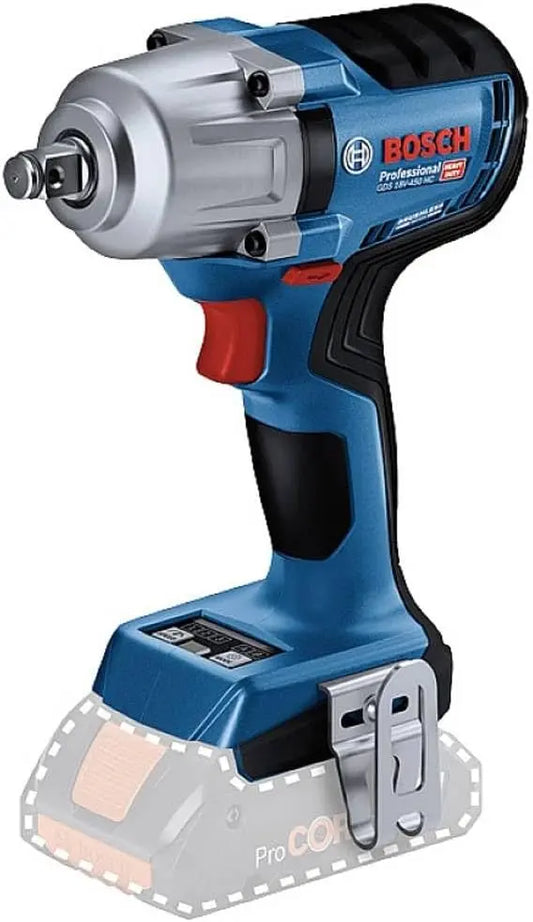 Bosch Professional Cordless Impact Wrench GDS 18V-450 HC - 450 Nm tightening, 800 Nm breakaway torque, bluetooth low energy module GCY 42, in L-BOXX