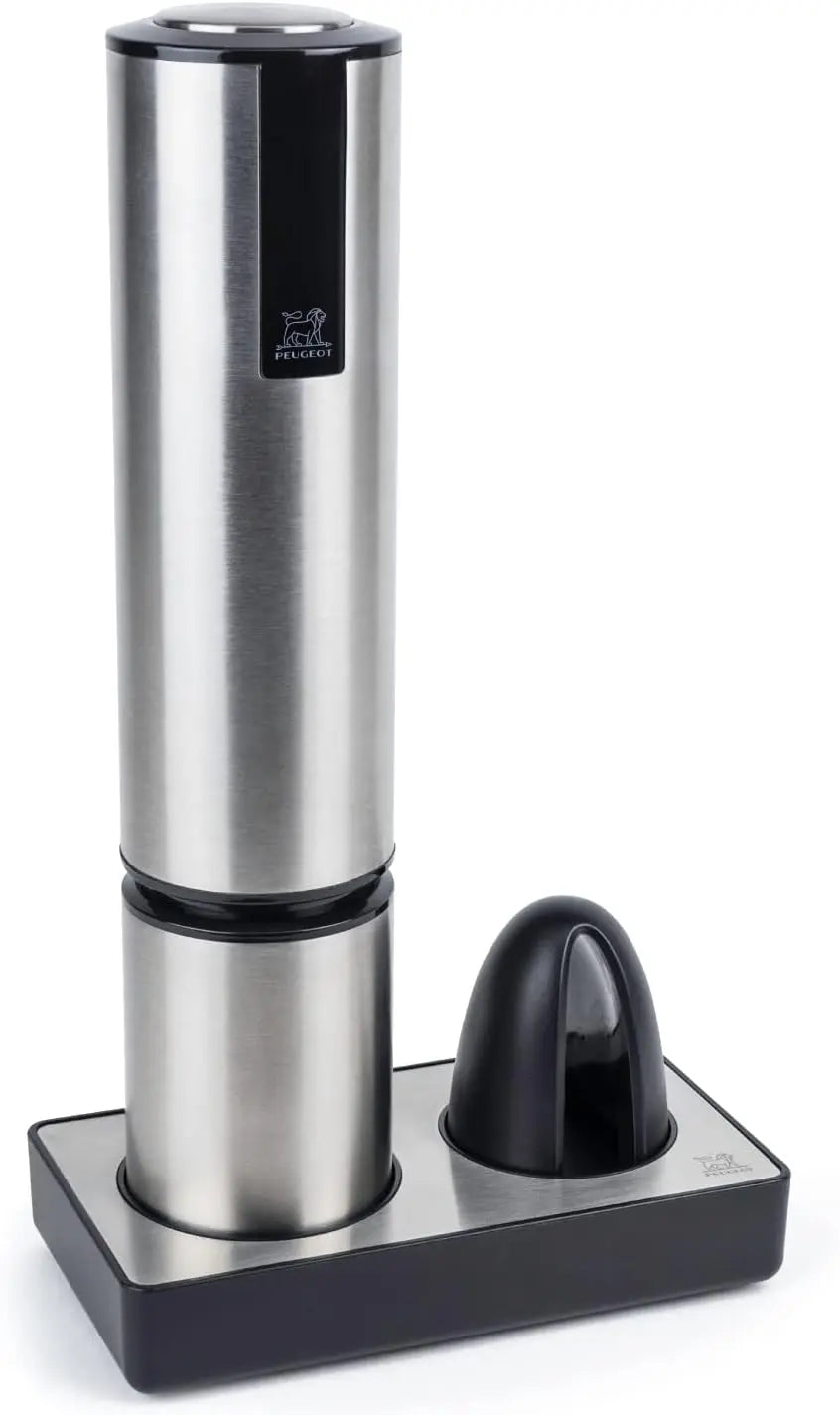 Peugeot Elis Touch Rechargeable Electric Corkscrew - 10 in, Aluminum