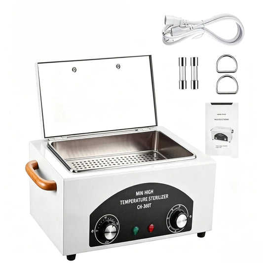 High Temperature Sterilizer Autoclave Machine - 110V 300W 1.5L Metal Tool Cleaner Machine, esterilizador de manicura